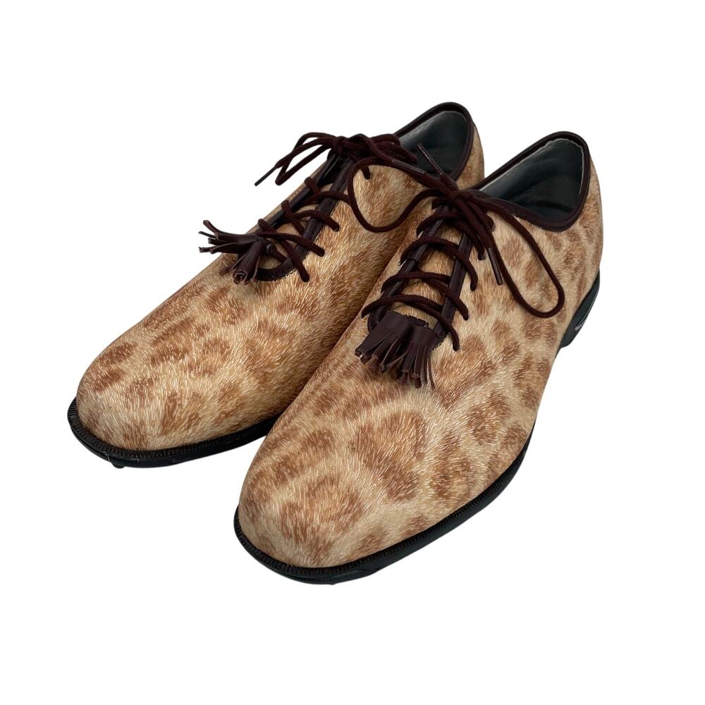 Foot Joy Spike Less Golf Shoes Tailored Collection Animal Print Women's 9M